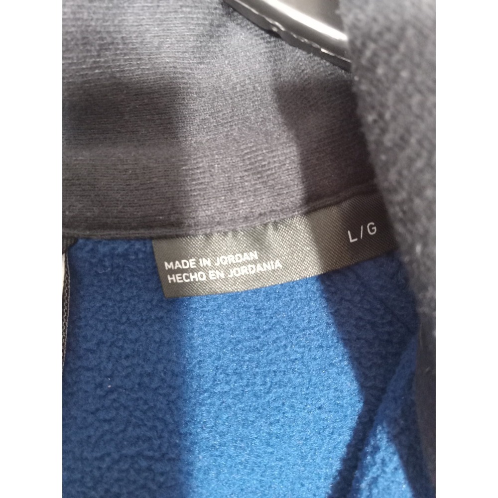 Spyder Sweater Mens Large Blue Black 1/4 Zip Fleece Pullover Skiing Core Sweater - Picture 4 of 8